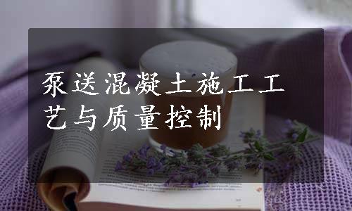 泵送混凝土施工工艺与质量控制