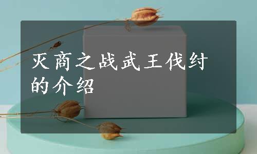 灭商之战武王伐纣的介绍