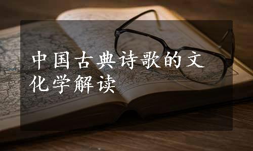 中国古典诗歌的文化学解读
