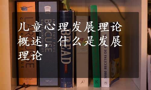 儿童心理发展理论概述，什么是发展理论