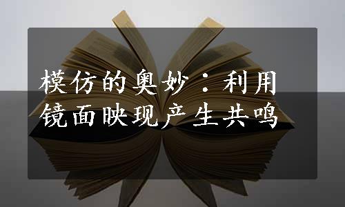 模仿的奥妙∶利用镜面映现产生共鸣