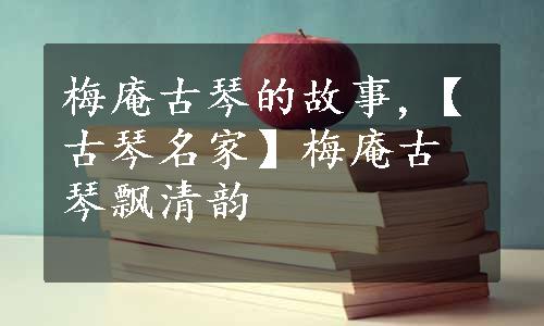 梅庵古琴的故事,【古琴名家】梅庵古琴飘清韵