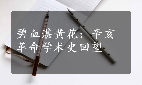 碧血湛黄花：辛亥革命学术史回望