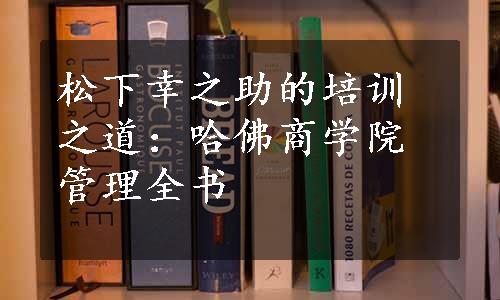 松下幸之助的培训之道：哈佛商学院管理全书