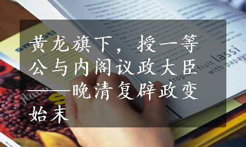 黄龙旗下，授一等公与内阁议政大臣——晚清复辟政变始末