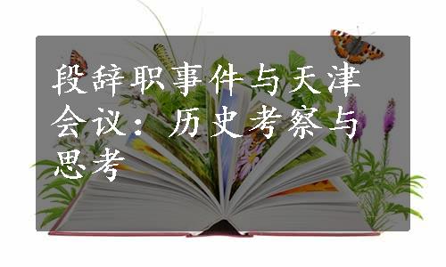 段辞职事件与天津会议：历史考察与思考