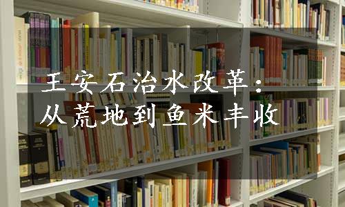 王安石治水改革：从荒地到鱼米丰收