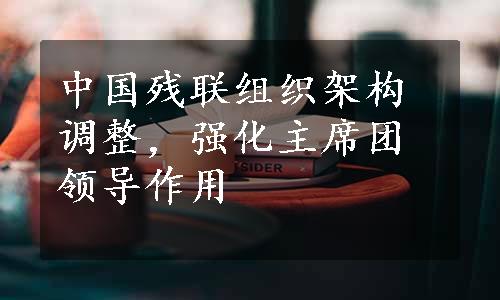 中国残联组织架构调整，强化主席团领导作用