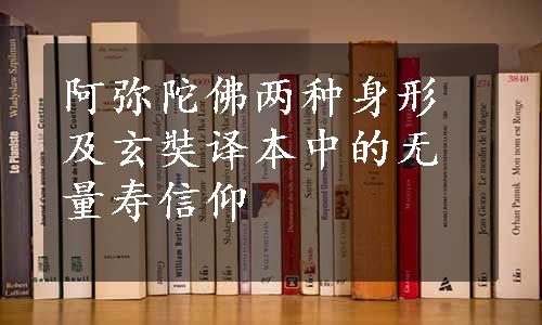 阿弥陀佛两种身形及玄奘译本中的无量寿信仰