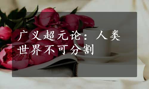 广义超元论：人类世界不可分割