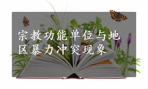 宗教功能单位与地区暴力冲突现象