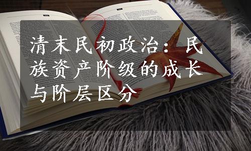 清末民初政治：民族资产阶级的成长与阶层区分