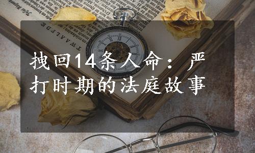 拽回14条人命：严打时期的法庭故事