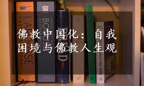 佛教中国化：自我困境与佛教人生观