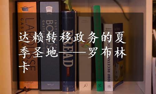 达赖转移政务的夏季圣地——罗布林卡