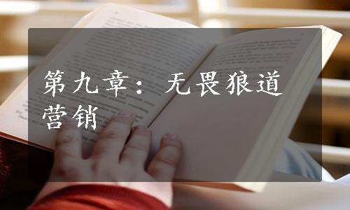 第九章：无畏狼道营销