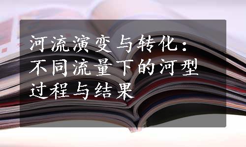 河流演变与转化：不同流量下的河型过程与结果