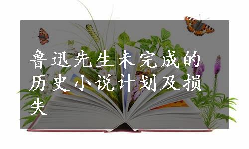 鲁迅先生未完成的历史小说计划及损失