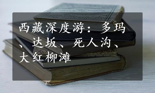 西藏深度游：多玛、达坂、死人沟、大红柳滩