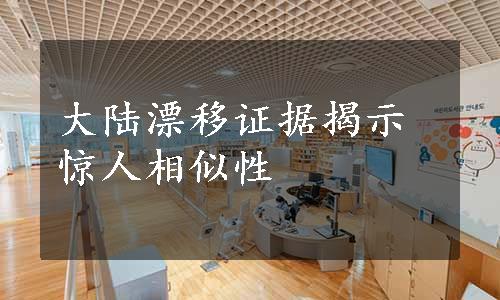 大陆漂移证据揭示惊人相似性