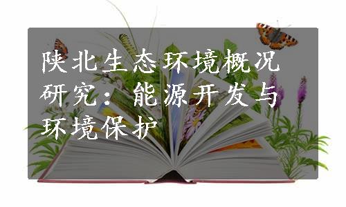 陕北生态环境概况研究：能源开发与环境保护