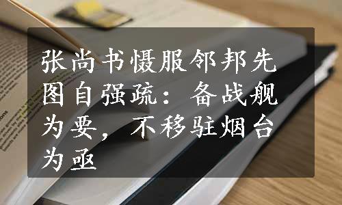 张尚书慑服邻邦先图自强疏：备战舰为要，不移驻烟台为亟