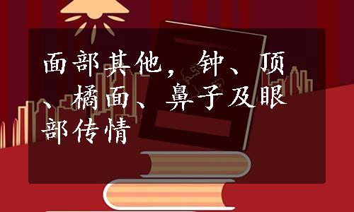 面部其他，钟、顶、橘面、鼻子及眼部传情