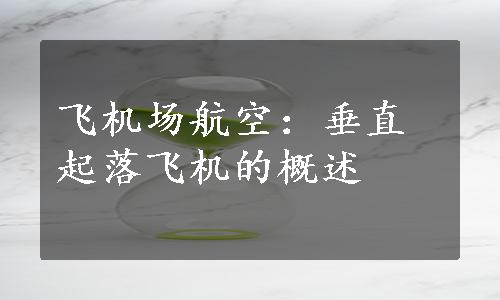 飞机场航空：垂直起落飞机的概述