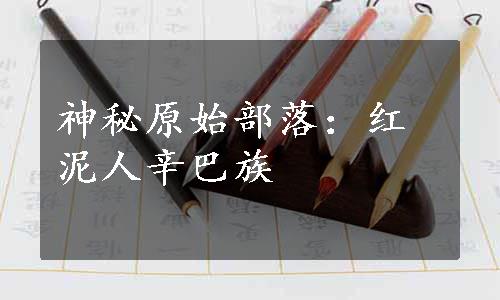 神秘原始部落：红泥人辛巴族