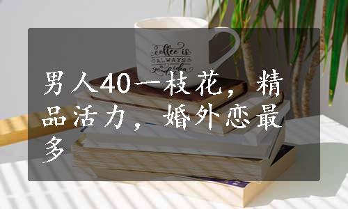 男人40一枝花，精品活力，婚外恋最多