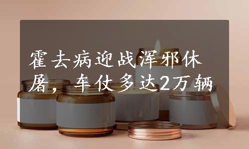 霍去病迎战浑邪休屠，车仗多达2万辆