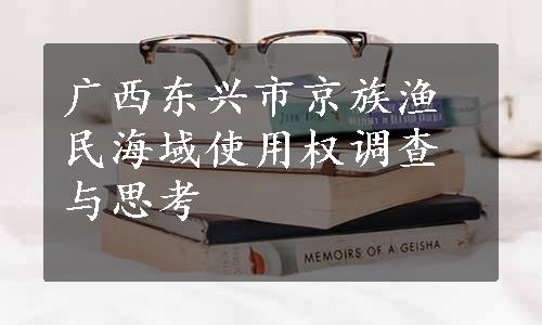 广西东兴市京族渔民海域使用权调查与思考