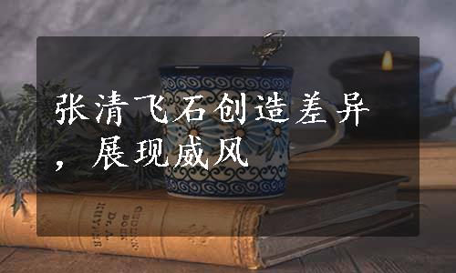 张清飞石创造差异，展现威风