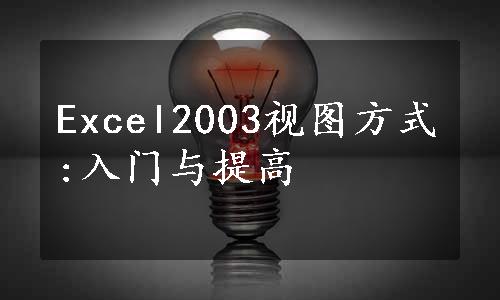 Excel2003视图方式:入门与提高