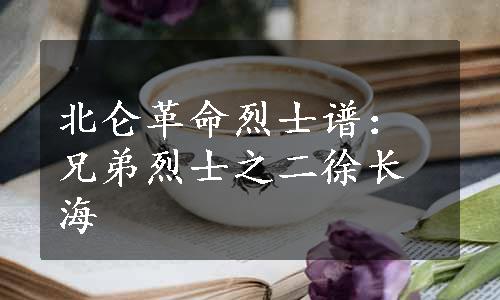 北仑革命烈士谱：兄弟烈士之二徐长海