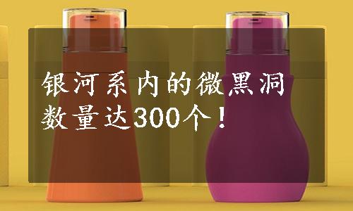 银河系内的微黑洞数量达300个！