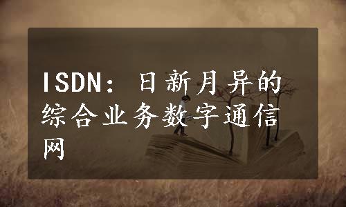 ISDN：日新月异的综合业务数字通信网