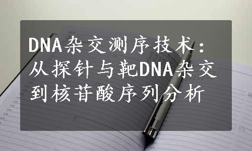 DNA杂交测序技术：从探针与靶DNA杂交到核苷酸序列分析