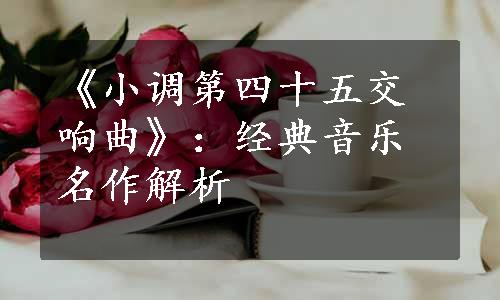 《小调第四十五交响曲》：经典音乐名作解析