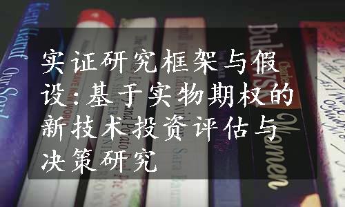 实证研究框架与假设:基于实物期权的新技术投资评估与决策研究