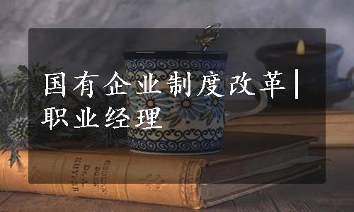 国有企业制度改革|职业经理