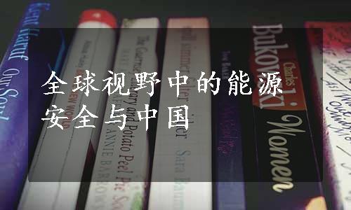 全球视野中的能源安全与中国