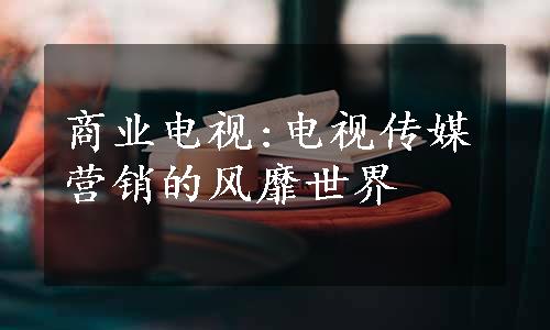 商业电视:电视传媒营销的风靡世界