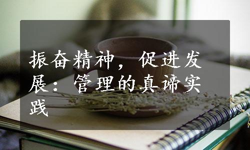 振奋精神，促进发展：管理的真谛实践