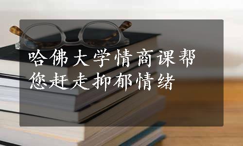 哈佛大学情商课帮您赶走抑郁情绪