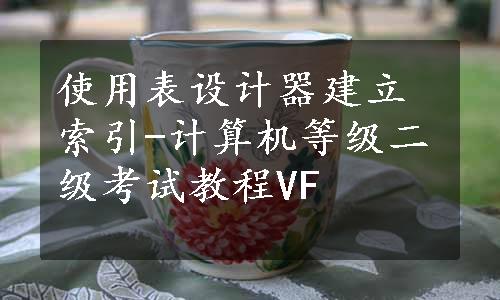 使用表设计器建立索引-计算机等级二级考试教程VF