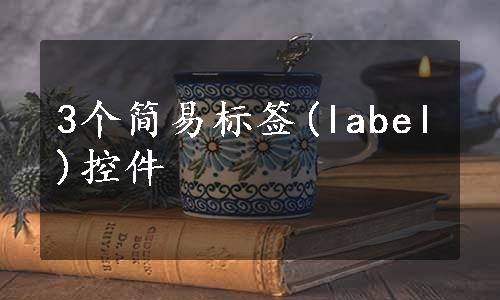 3个简易标签(label)控件