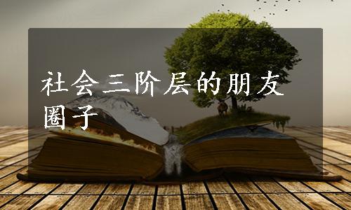 社会三阶层的朋友圈子