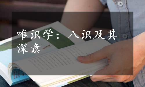 唯识学：八识及其深意