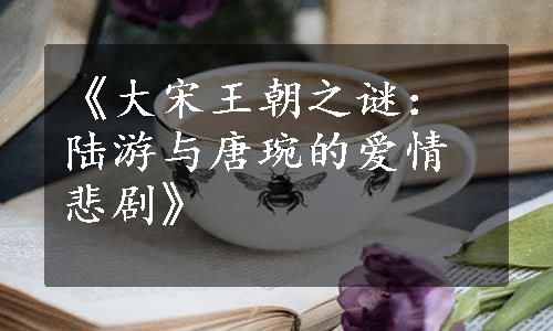 《大宋王朝之谜：陆游与唐琬的爱情悲剧》